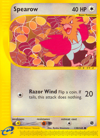 Spearow (130/165) [Expedition: Base Set] - Waypoint Games CA