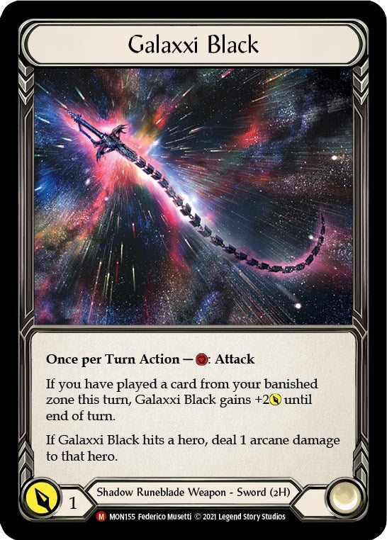 Galaxxi Black (Alternate Art) [MON155] (Monarch)  Cold Foil - Waypoint Games CA
