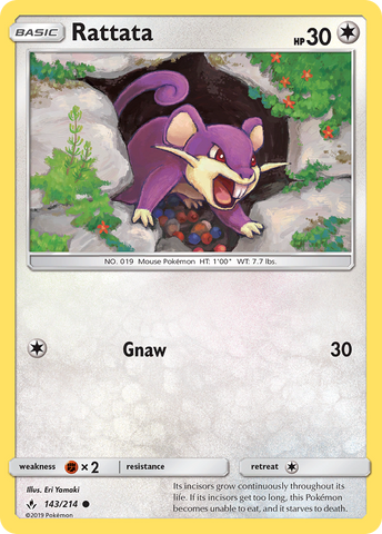 Rattata (143/214) [Sun & Moon: Unbroken Bonds] - Waypoint Games CA