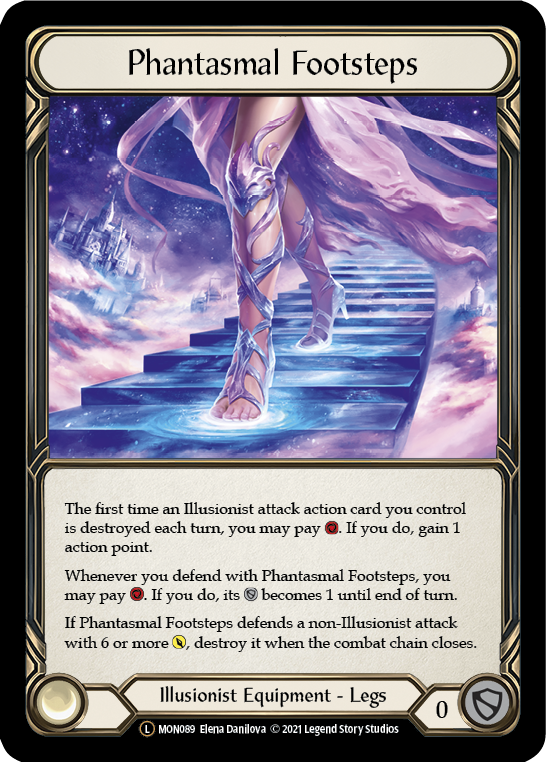Phantasmal Footsteps [U-MON089-RF] (Monarch Unlimited)  Unlimited Rainbow Foil - Waypoint Games CA
