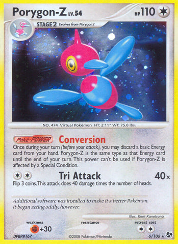 Porygon Z (6/106) (Theme Deck Exclusive) [Diamond & Pearl: Great Encounters] - Waypoint Games CA
