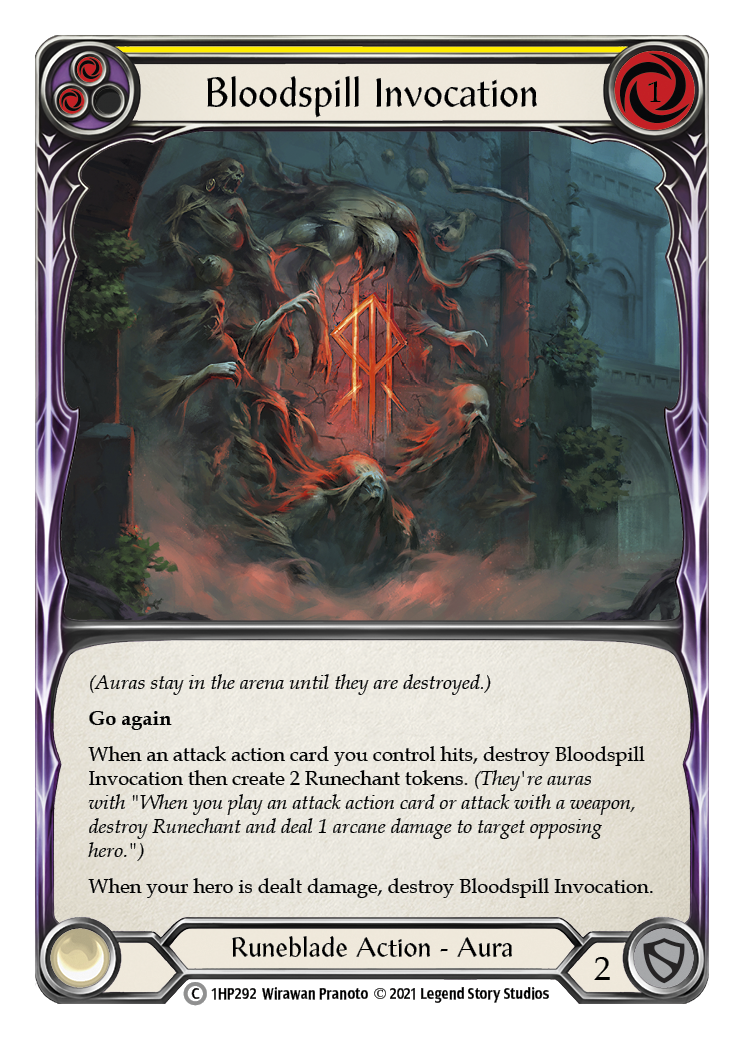 Bloodspill Invocation (Yellow) [1HP292] (History Pack 1) - Waypoint Games CA
