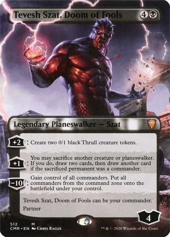 Tevesh Szat, Doom of Fools (Borderless) [Commander Legends] - Waypoint Games CA