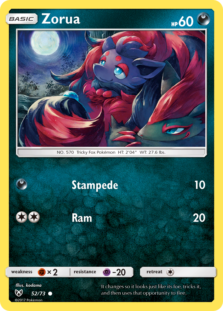 Zorua (52/73) [Sun & Moon: Shining Legends] - Waypoint Games CA