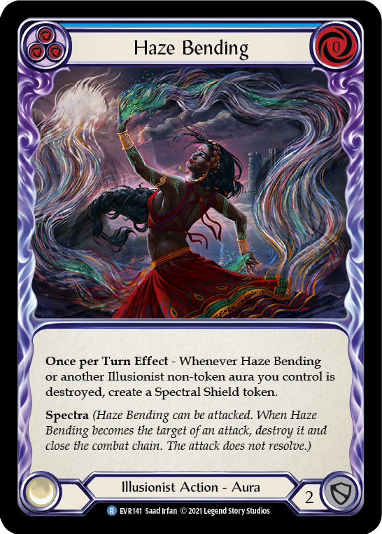 Haze Bending (Blue) [EVR141] (Everfest)  1st Edition Rainbow Foil - Waypoint Games CA