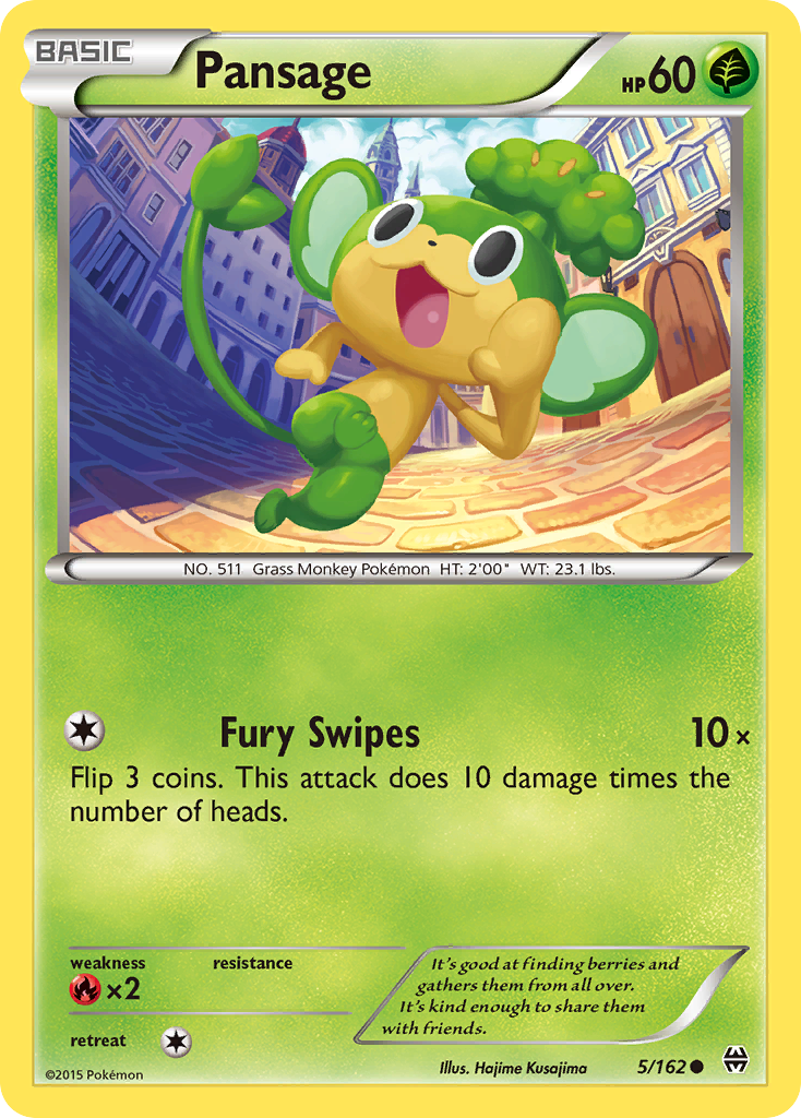 Pansage (5/162) [XY: BREAKthrough] - Waypoint Games CA