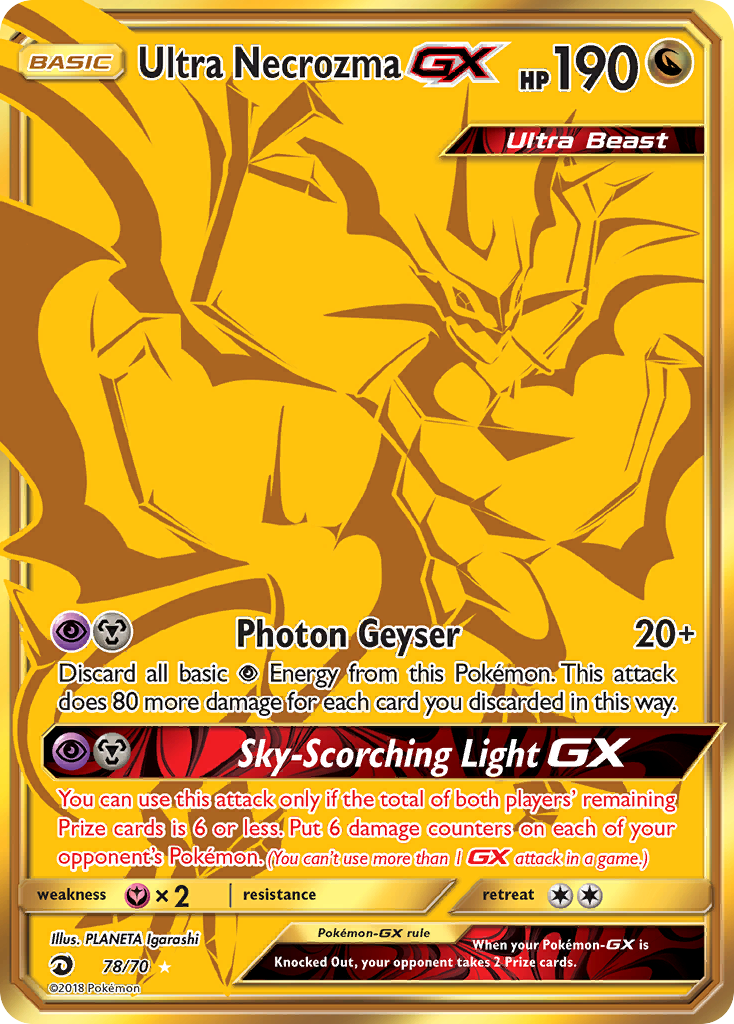 Ultra Necrozma GX (78/70) [Sun & Moon: Dragon Majesty] - Waypoint Games CA