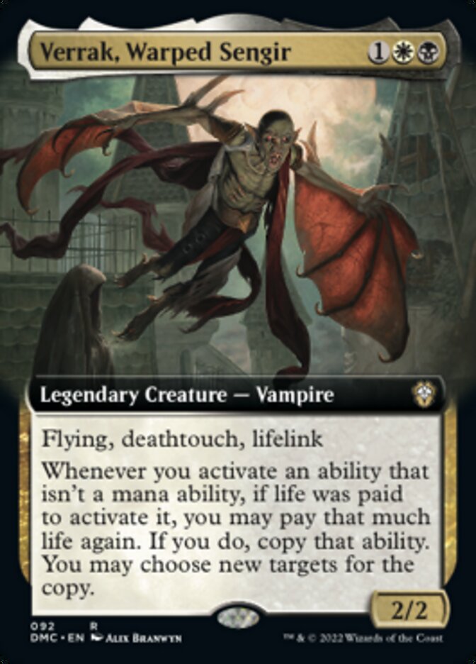 Verrak, Warped Sengir (Extended Art) [Dominaria United Commander] - Waypoint Games CA