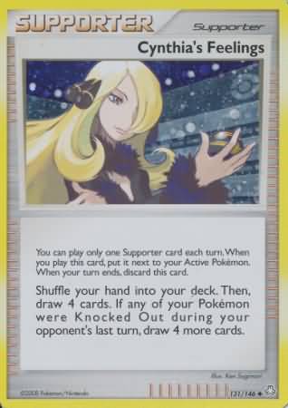 Cynthia's Feelings (131/146) (Cosmos Holofoil) [Diamond & Pearl: Legends Awakened] - Waypoint Games CA
