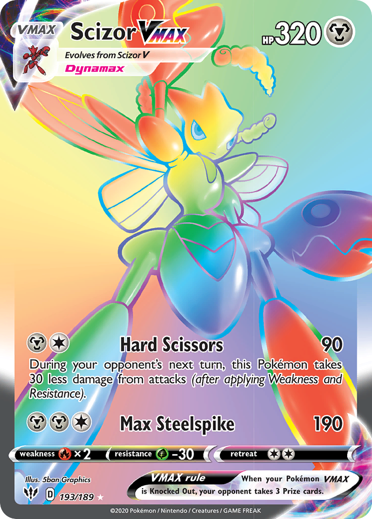 Scizor VMAX (193/189) [Sword & Shield: Darkness Ablaze] - Waypoint Games CA