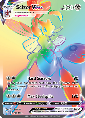 Scizor VMAX (193/189) [Sword & Shield: Darkness Ablaze] - Waypoint Games CA