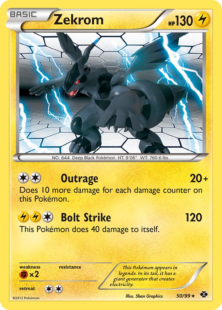 Zekrom (50/99) (Theme Deck Exclusive) [Black & White: Next Destinies] - Waypoint Games CA