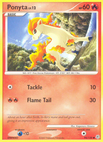 Ponyta (94/130) [Diamond & Pearl: Base Set] - Waypoint Games CA