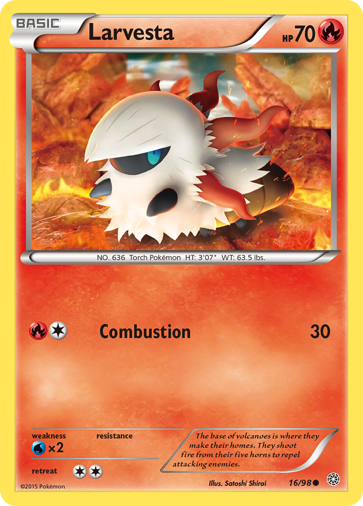 Larvesta (16/98) [XY: Ancient Origins] - Waypoint Games CA