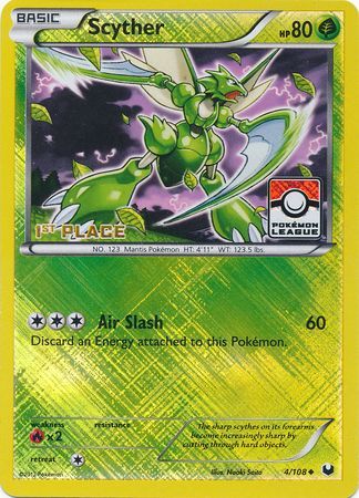 Scyther (4/108) (League Promo 1st Place) [Black & White: Dark Explorers] - Waypoint Games CA