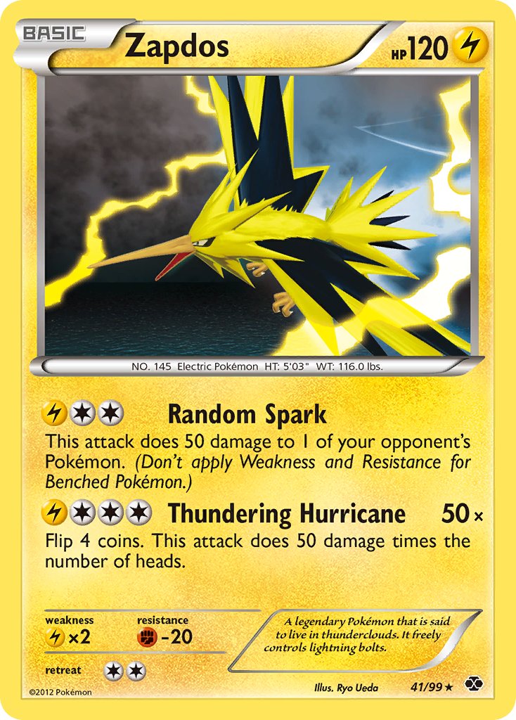 Zapdos (41/99) (Blister Exclusive) [Black & White: Next Destinies] - Waypoint Games CA