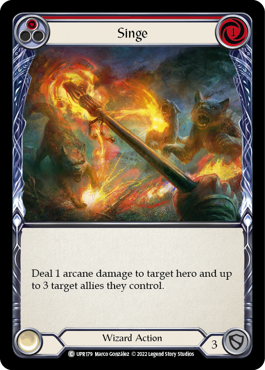 Singe (Red) [UPR179] (Uprising)  Rainbow Foil - Waypoint Games CA
