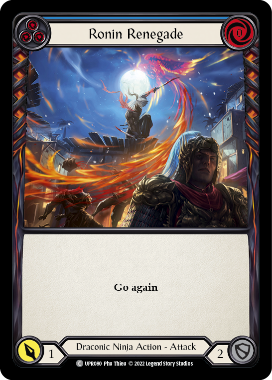 Ronin Renegade (Blue) [UPR080] (Uprising)  Rainbow Foil - Waypoint Games CA