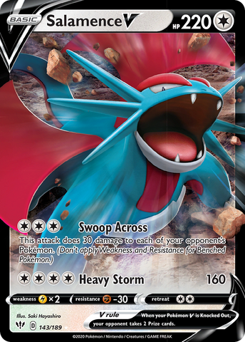 Salamence V (143/189) [Sword & Shield: Darkness Ablaze] - Waypoint Games CA