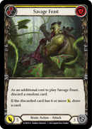 Savage Feast (Yellow) [WTR015-R] (Welcome to Rathe)  Alpha Print Rainbow Foil - Waypoint Games CA