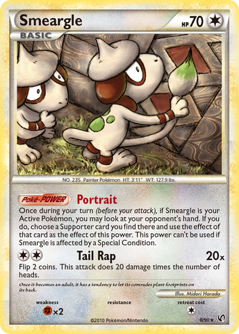 Smeargle (8/90) [HeartGold & SoulSilver: Undaunted] - Waypoint Games CA