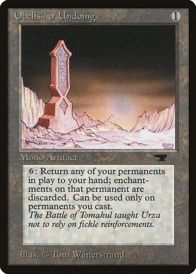 Obelisk of Undoing [Antiquities]