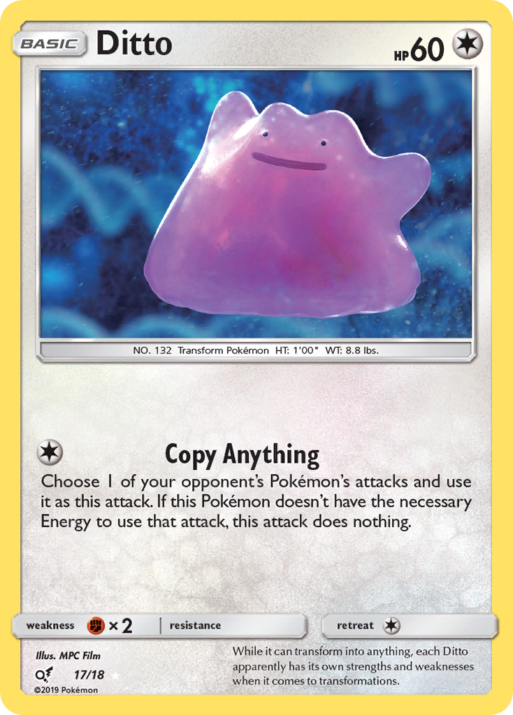 Ditto (17/18) [Sun & Moon: Detective Pikachu] - Waypoint Games CA