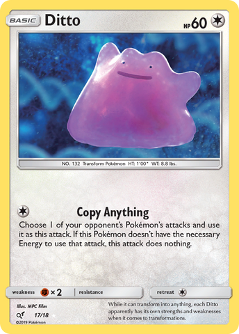 Ditto (17/18) [Sun & Moon: Detective Pikachu] - Waypoint Games CA