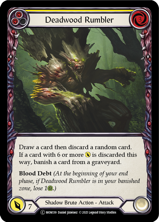 Deadwood Rumbler (Yellow) [U-MON139] (Monarch Unlimited)  Unlimited Normal - Waypoint Games CA