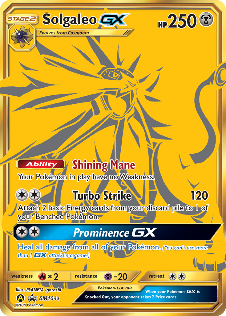 Solgaleo GX (SM104a) [Sun & Moon: Black Star Promos] - Waypoint Games CA