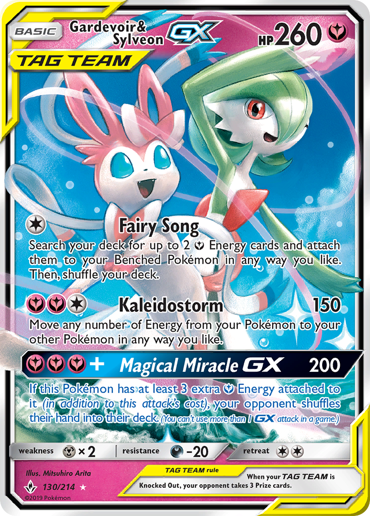Gardevoir & Sylveon GX (130/214) [Sun & Moon: Unbroken Bonds] - Waypoint Games CA