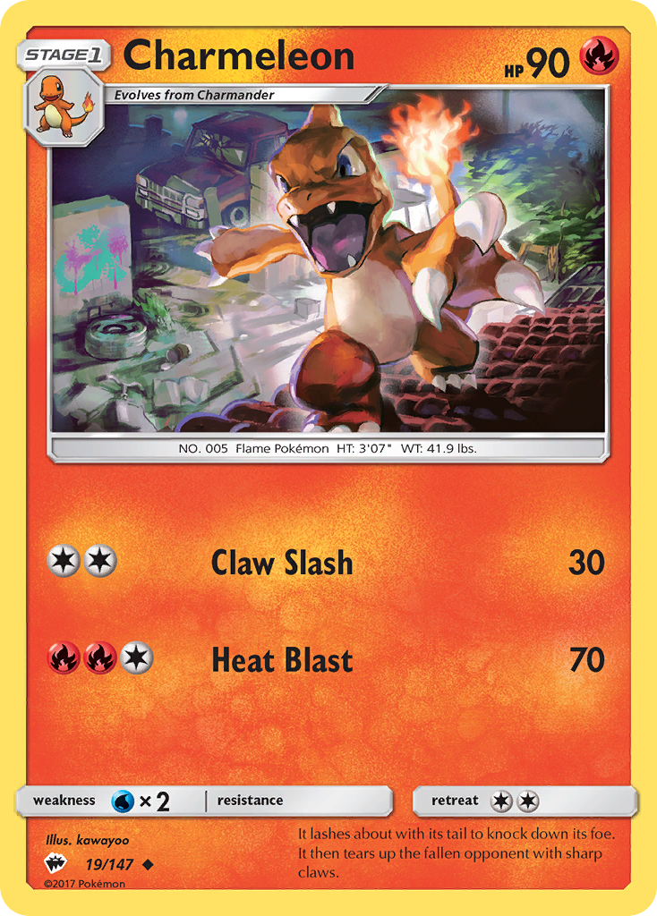 Charmeleon (19/147) [Sun & Moon: Burning Shadows] - Waypoint Games CA