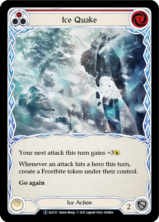 Ice Quake (Red) [U-ELE151] (Tales of Aria Unlimited)  Unlimited Rainbow Foil - Waypoint Games CA