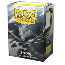 Dragon Shield Dual Matte Snow Sleeves 100ct